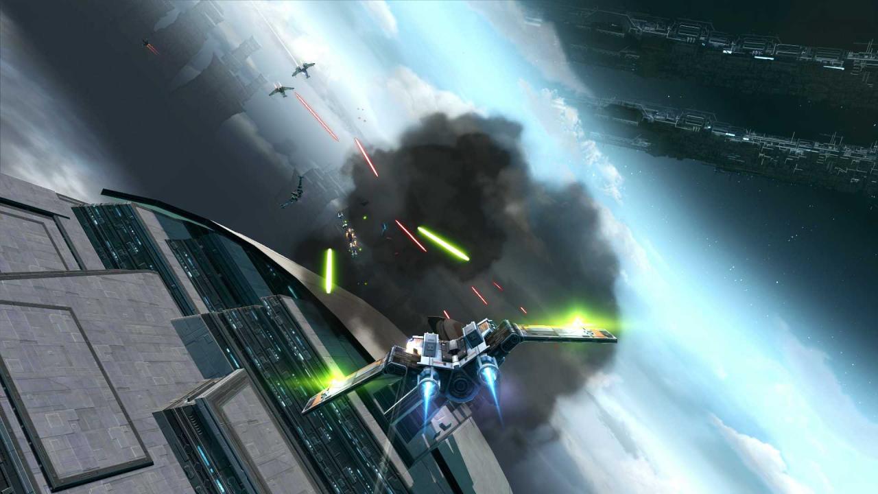 [15/11/2013] In SWTOR Galactic Starfighter kämpfen 12vs12 Spieler.