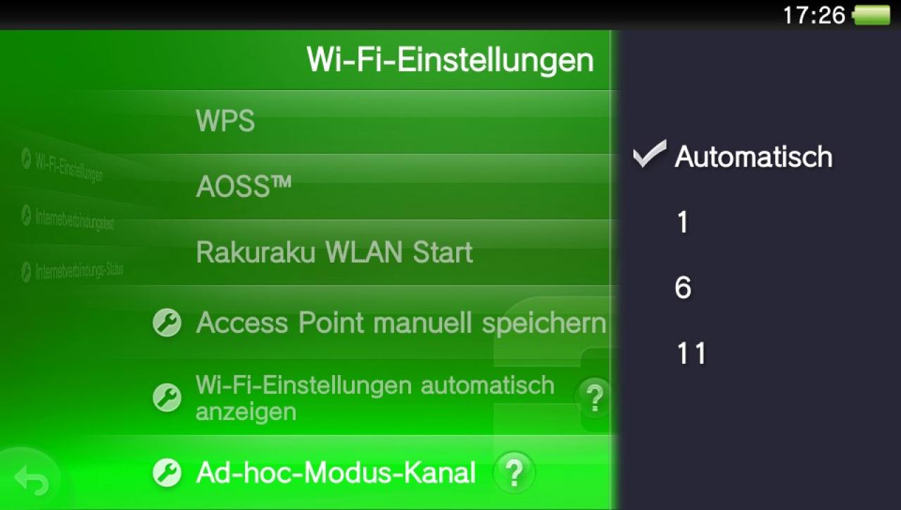 PS4-Tipps: Verbinden mit PS Vita, manuelles Einstellen Vita-Ad-Hoc- und Router-WLAN-Kanal.