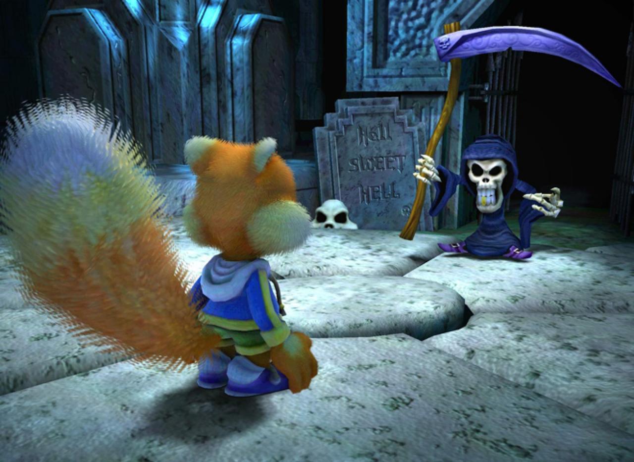 [08/11/2013] Gregg der Sensenmann in Conker's Bad Fur Day bekommt an dieser Stelle die Ehrenwürde der Extranennung. Er ist zwar kein Gegner, aber dafür trifft man ihn nach dem virtuellen Ableben und gehört definitiv zu den coolsten Skeletten, die man in Videospielen antrifft.