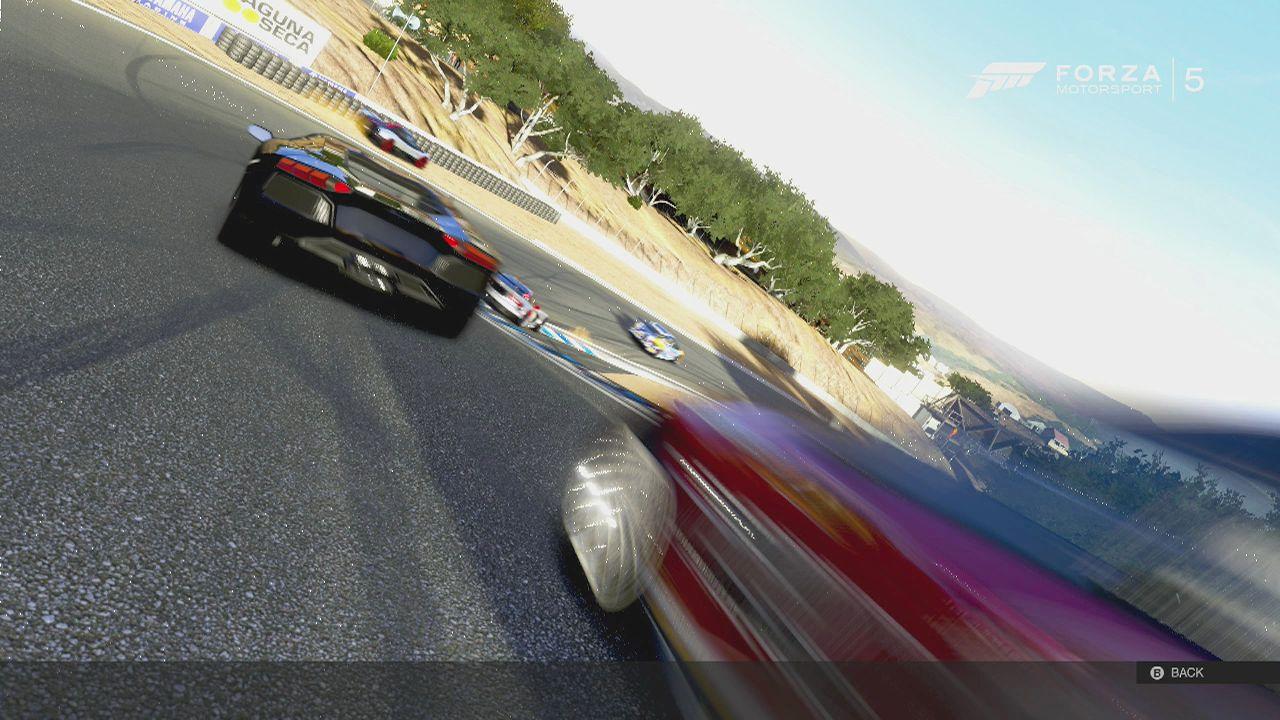 [20/11/2013] Forza Motorsport 5 im Test: Die Corkscrew-Schikane in Laguna Seca ist eine der anspruchsvollsten Passagen im Rennzirkus!