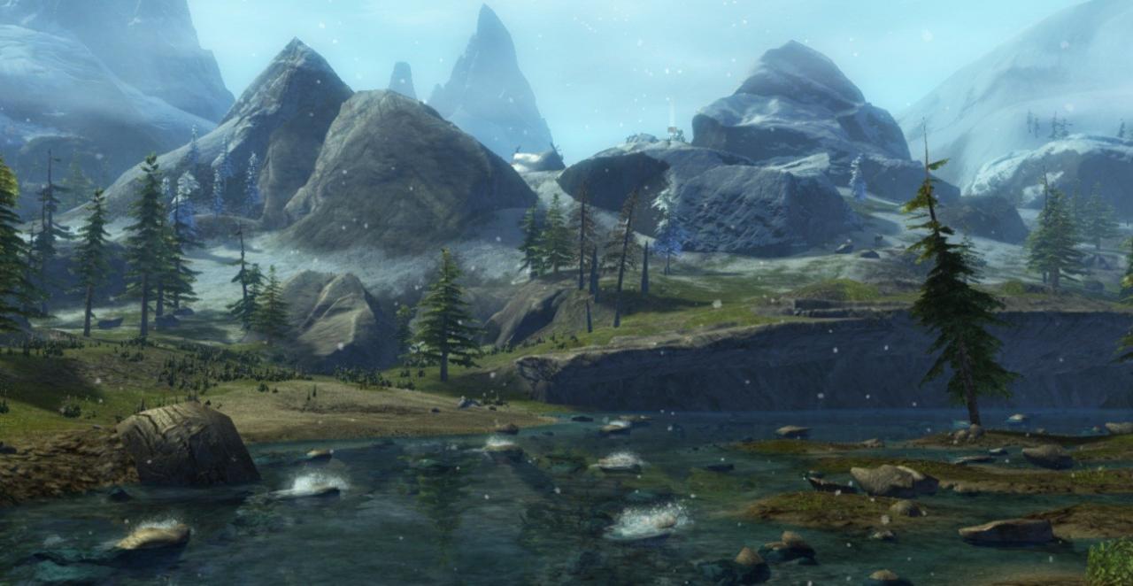 [29/11/2013] In Sachen Traumlandschaft kann natürlich auch Guild Wars 2 punkten. Wir finden ja die Baumgrenzen-Fälle besonders hübsch, aber wer sich nicht so mit Bergen anfreunden kann, der hat genügend Alternativen.