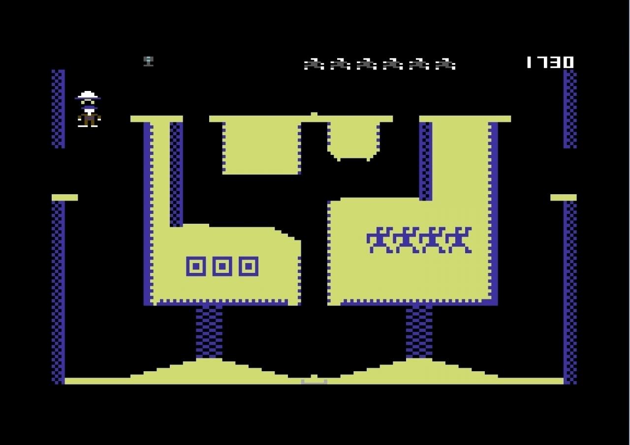 [26/11/2013] Wut: Und schon wieder hat uns das blöde Viech geschnappt ... (Pharaoh's Curse) C64-Screenshot, aufgezeichnet via VICE-Emulator.