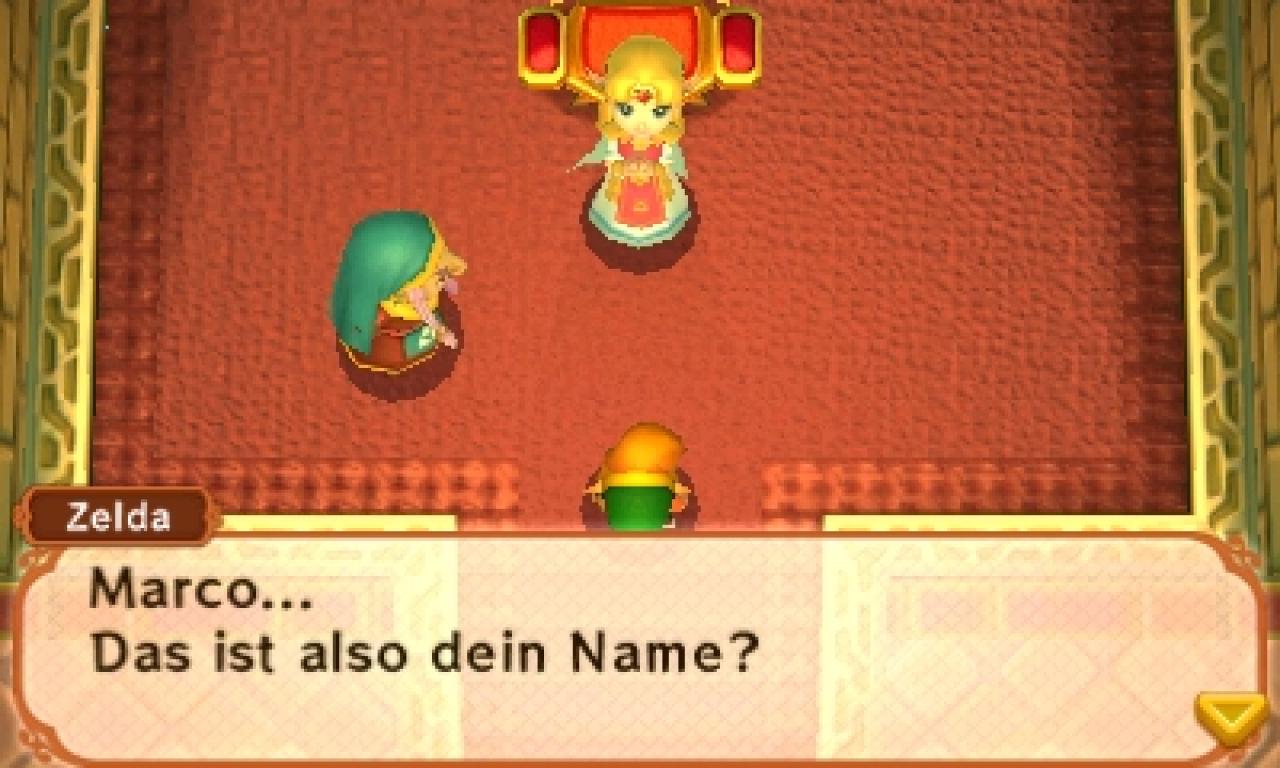 [19/11/2013] The Legend of Zelda: A Link Between Worlds - Vertraut und doch anders. Dieses Mal müsst ihr nicht nachts in das Schloss eindringen, um Zelda zu retten, sondern werdet von ihr selbst empfangen.