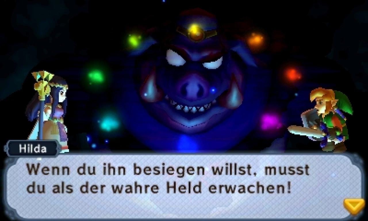 [19/11/2013] The Legend of Zelda: A Link Between Worlds - Da ist das Schwein! Eine Konfrontation mit Ganon ist natürlich unausweichlich. Die spannende Frage ist wie immer, wann es zu dem großen Duell kommen wird.