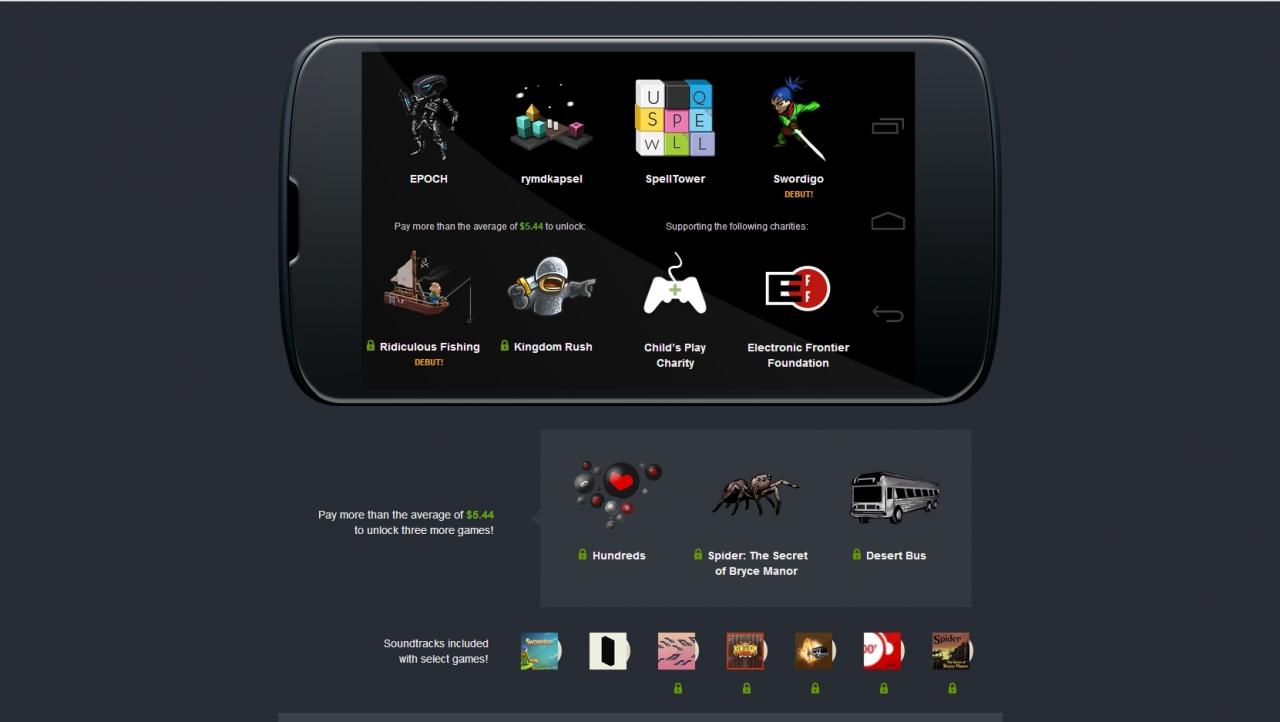 [10/12/2013] Das Humble Mobile Bundle: Humble ist nicht nur für Windows-User. Auch Mac-OS und Linux werden, jenach Spiel, bedient. Dabei wird auch vor mobilen Geräten nicht haltgemacht.