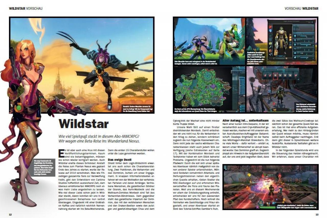 [17/12/2013] Preview und Titelthema Wildstar in buffed 01-02/2014