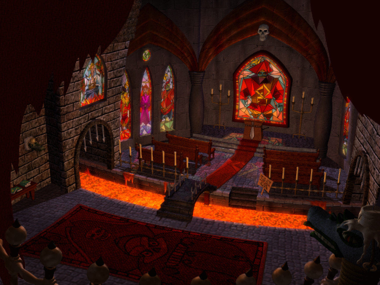 [13/12/2013] Auch der kultige Geisterpirat LeChuck aus der beliebten Adventure-Reihe Monkey Island hat seine eigene Religion. Als Gottheit bedarf es für die Anbetung natürlich eine LeChuck-Bibel und eine LeChuck-Kirche. Letztere befindet sich praktisch auf dem Vulkan von Monkey Island.