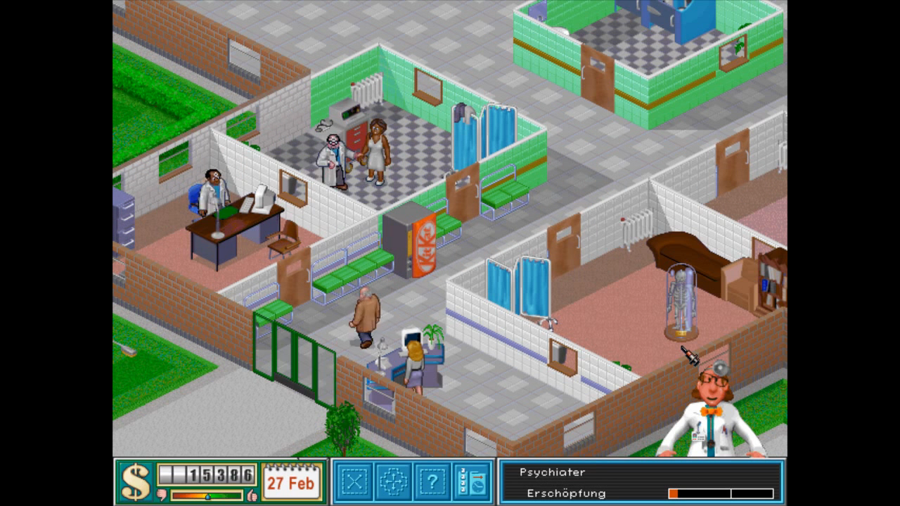 [02/12/2013] In Theme Hospital müsst ihr euch nicht darum kümmern, Besucher zu bespaßen, wie etwa in Theme Hospital, sondern müsst kranke Menschen wieder gesund machen. Und das alles in bester Krankenhaus-Atmosphäre mit einer ordentlichen Portion schrägem Humor. Genau deshalb lieben wir Theme Hospital.