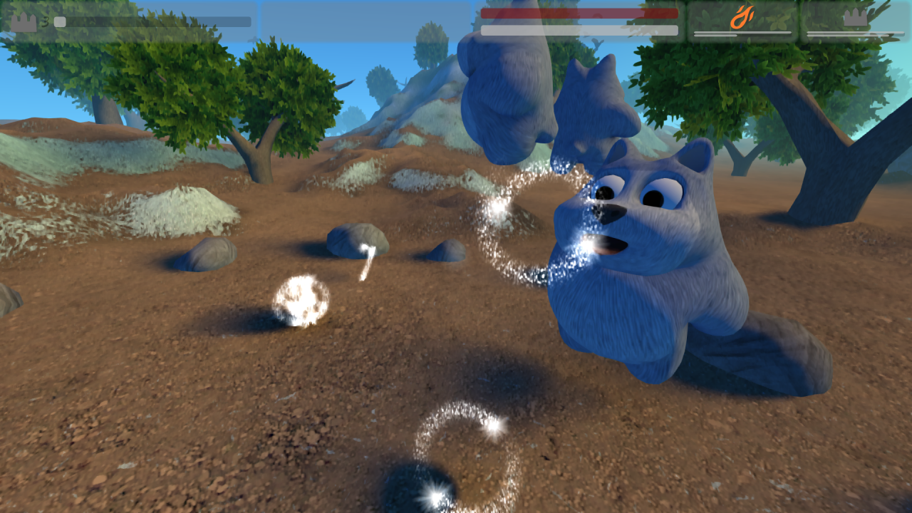 [30/01/2014] Arcane Worlds: Mana sammeln funktioniert wie in Magic Carpet, nur dass hier fliegende Bärchen anstatt Ballons die magische Essenz einsammeln.