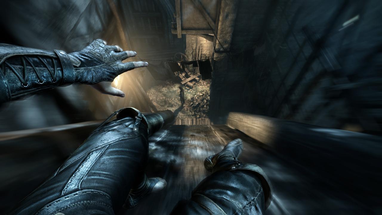 [24/01/2014] Thief: Die Bewegungsabläufe von Garrett sind cool umgesetzt und erinnern uns oft an das akrobatische Mirror's Edge.