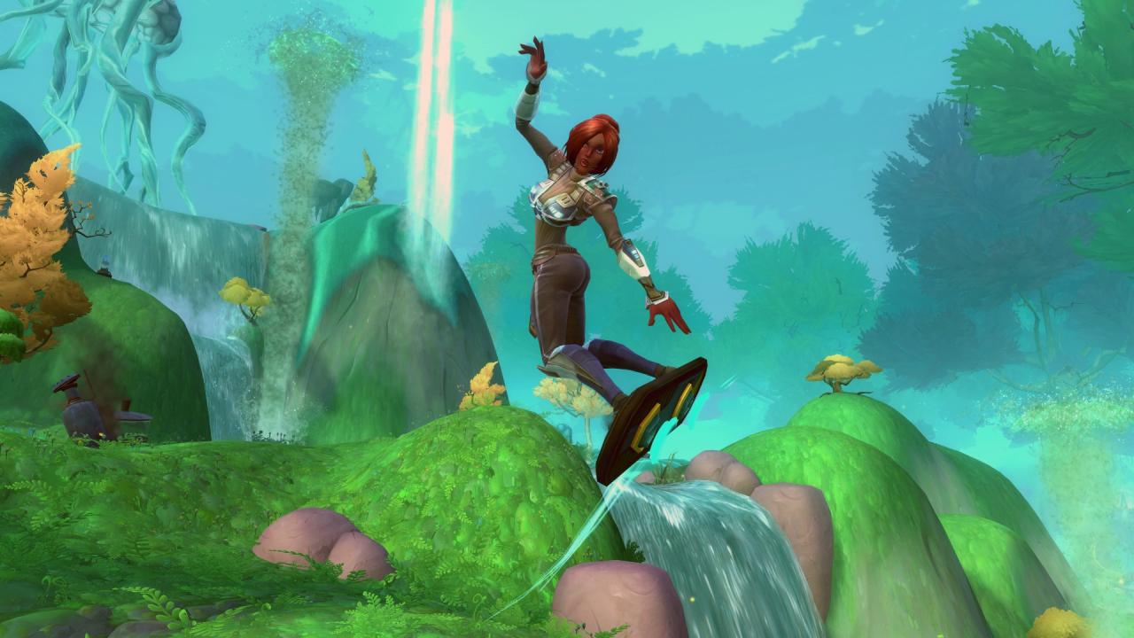[29/01/2014] In Wildstar treibt ihr euch mit eurem Charakter in der herrlich abgedrehten Spielwelt Nexus herum.