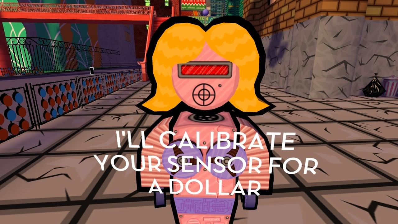 [17/02/2014] Das Szenario von Jazzpunk kommt reichlich abgefahren daher, weshalb Roboter-Prostituierte keine Seltenheit sind.