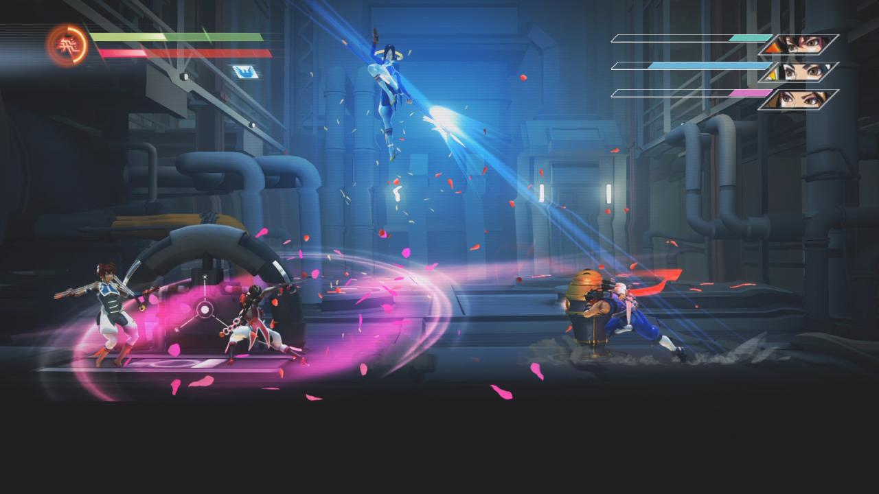 [18/02/2014] Knallbunte Partikeleffekte begleiten die Kämpfe des Cyber-Ninjas. (PS4-Version)