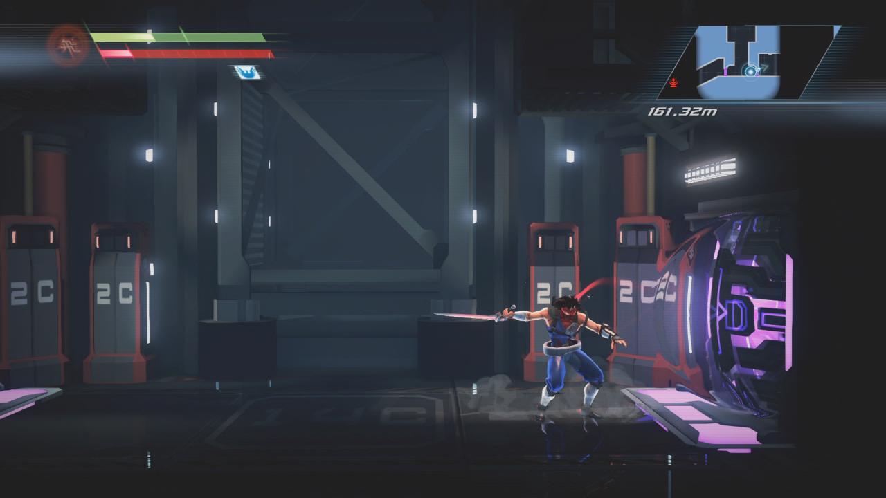 [18/02/2014] Mit neuen Schwert-Upgrades öffnet Strider zuvor verschlossene Levelbereiche. (PS4-Version)