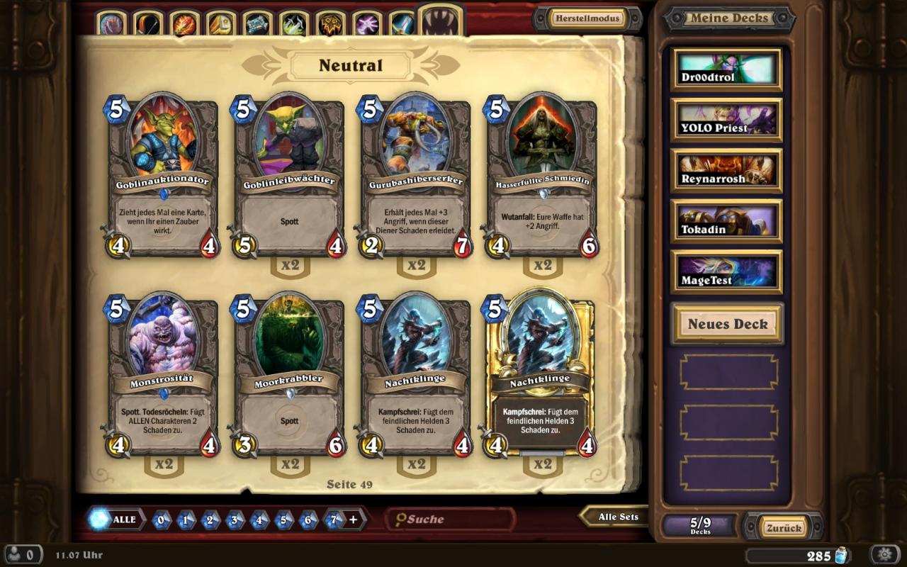 [05/02/2014] Hearthstone: Heroes of Warcraft - Guide: Karten, die ihr haben müsst!