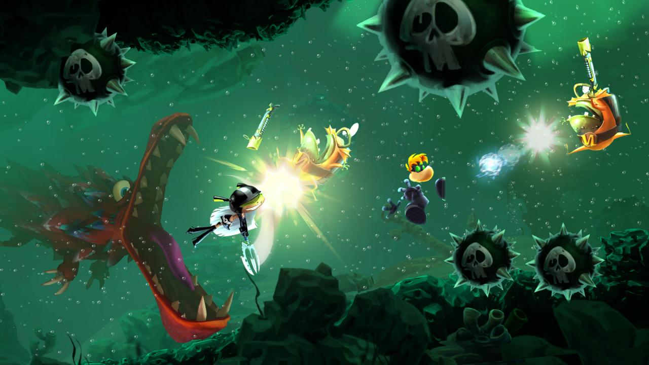 [19/02/2014] Wesentlich witziger und weniger eklig geht es bei Rayman Legends zu. In einem Level des bunten Jump & Run-Spiels müsst ihr vor einem hungrigen Seeungeheuer flüchten, das euch dicht auf den Fersen ist. Erreicht ihr das Ende des Abschnitt, spült ihr das lästige Viech einfach die Toilette hinunter.