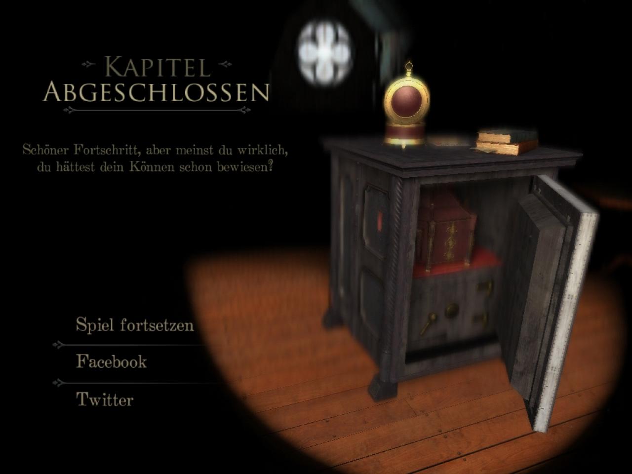 [20/02/2014] The Room - Kapitel 1 - Der Safe öffnet sich und ihr habt Kapitel 1 gemeistert.