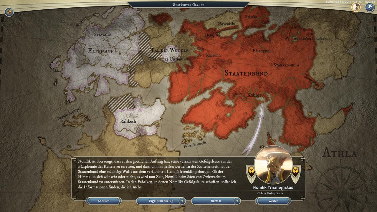 [26/03/2014] Die knochentrockene Story-Präsentation ist weit entfernt von den Zwischensequenzen eines Might & Magic: Heroes 6.