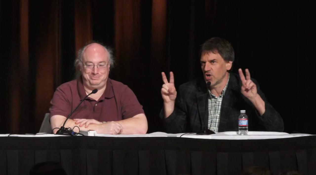 [21/03/2014] Auf der GDC 2014 sprachen Entwickler wie Ron Gilbert über ihre Zeit bei LucasArts und die Zusammenarbeit mit George Lucas. (1)