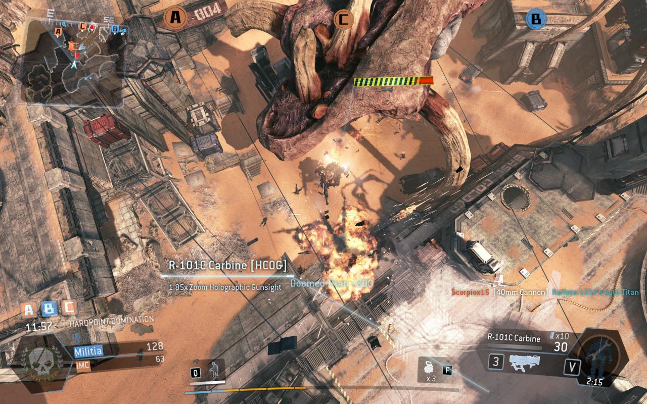 [18/03/2014] Der neuartige Shooter Titanfall bietet auch Chaos pur auf dem Bildschirm. Nicht nur fliegen ständig Metallteile durch die Luft, auch werden euch ständig neue Anweisungen über eine Videomitteilung vermittelt. Die nehmen nochmal einen Teil eurer Sicht weg.