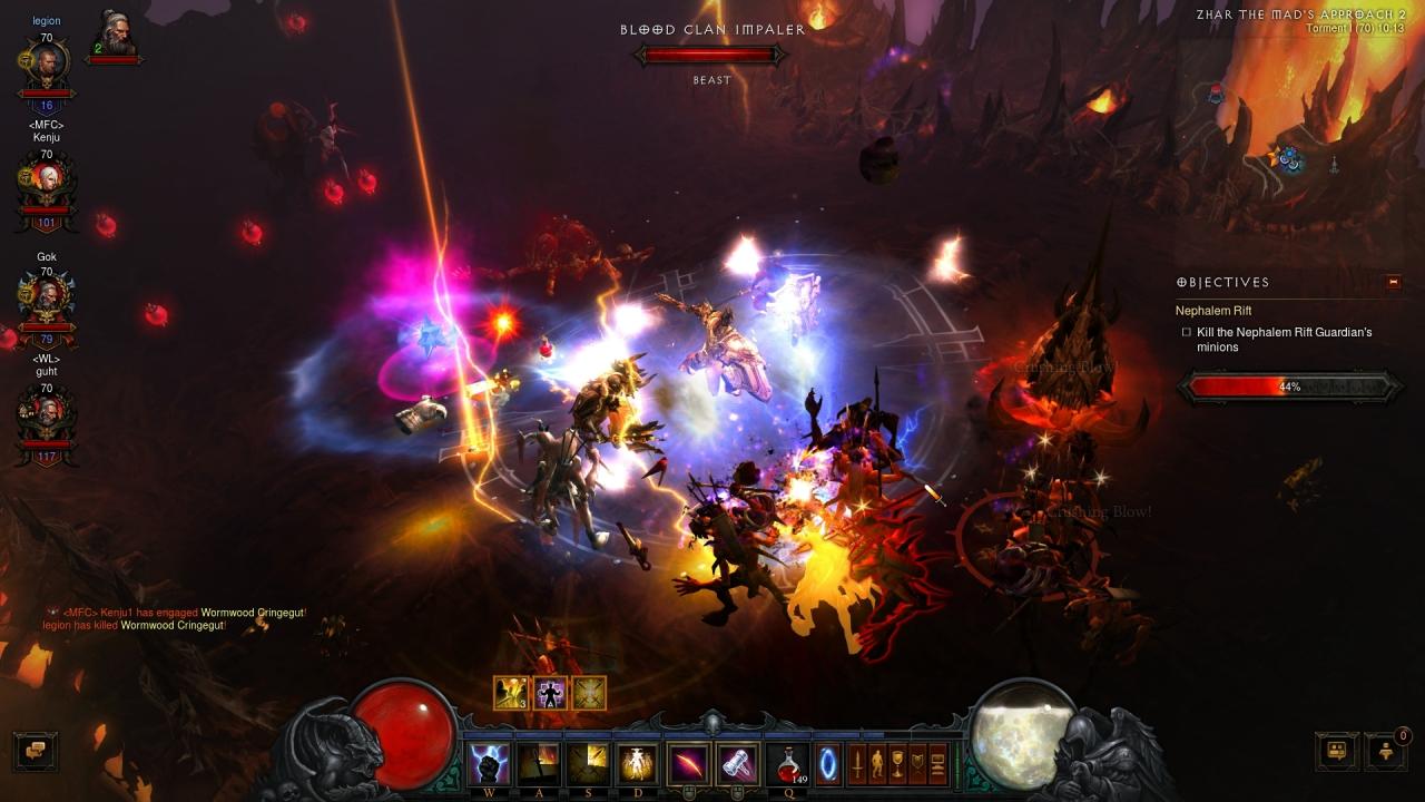 Mit seinen tollen Effekten sieht Diablo 3 auch vier Jahre nach Release noch gut aus. Einzig die Umgebungstexturen wirken unzeitgemäß.