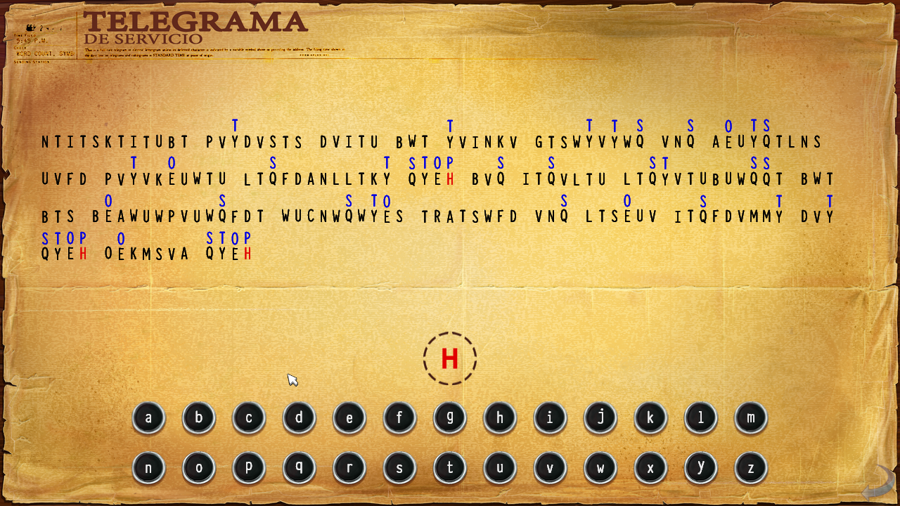 [29/04/2014] Die wenigen Minispielchen, wie etwa die Dechiffrierung eines Telegramm, fügen sich gut in die Handlung ein.