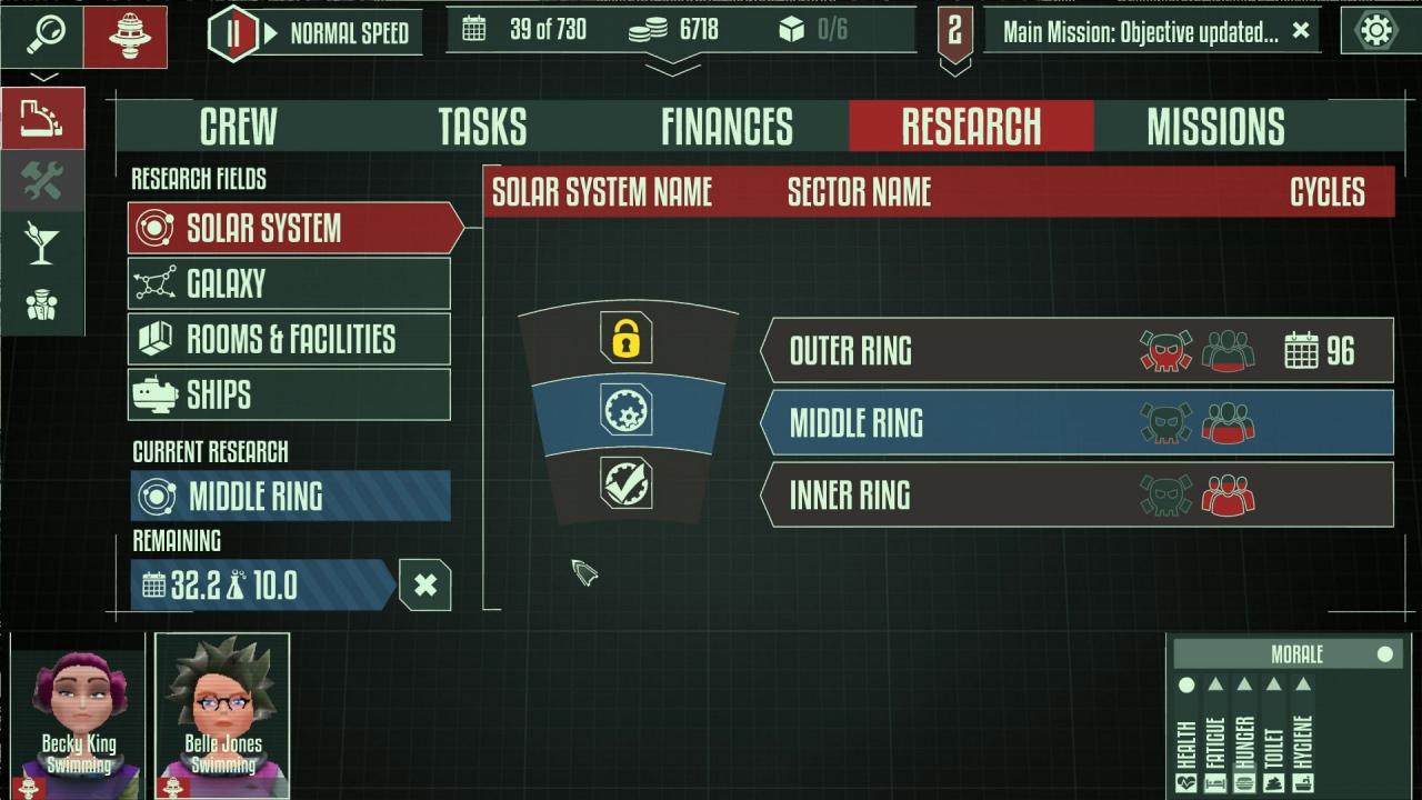 [29/04/2014] Im Forschungslabor schalte ich neue Technologien frei, die mir die Erkundung zusätzlicher Planeten und Sternensysteme erlauben.