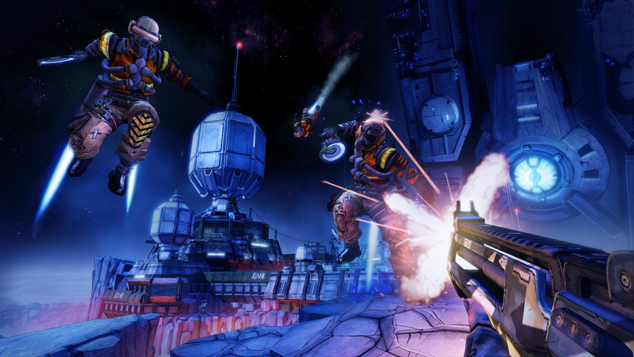 [11/04/2014] Borderlands The Pre-Sequel wird ein besonderer Spaß für alle Hobbyastronauten. Hier spielt ihr die Eroberung des Mondes durch die Untergebenen von Serienbösewicht und Gentleman Handsome Jack nach. Mit niedriger Schwerkraft und Sauerstoffreserven dürfte das Spiel sich noch einmal deutlich anders spielen, als seine Vorgänger.