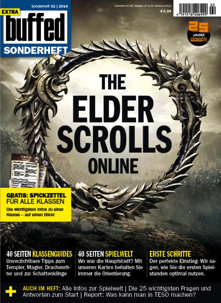 [08/04/2014] Mehr Tipps und Tricks zu The Elder Scrolls Online gibt es in unserem Sonderheft, ab 9. April 2014 am Kiosk!