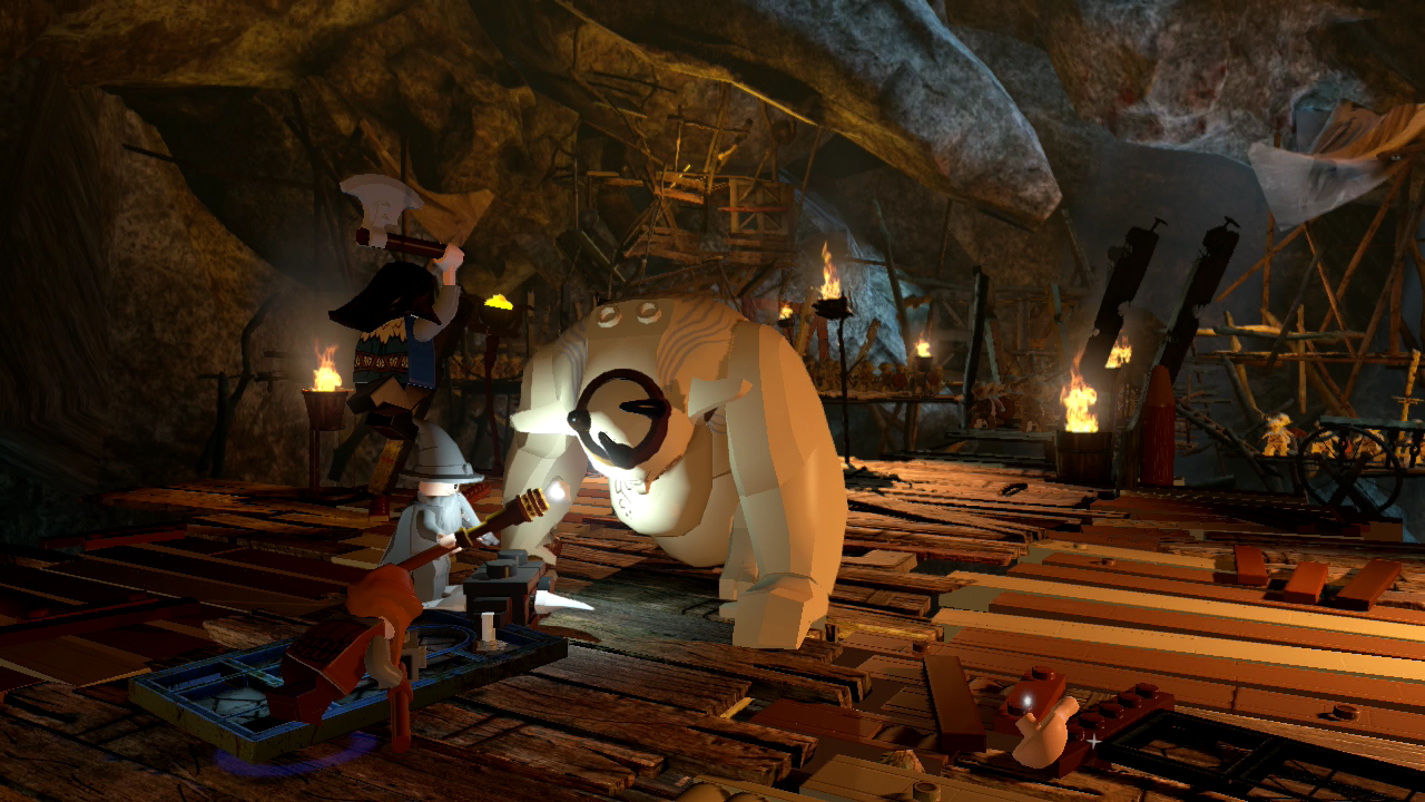 [17/04/2014] LEGO Der Hobbit Komplettlösung: Größere Gegner erledigt ihr in der Regel mit der Kumpel-Attacke.
