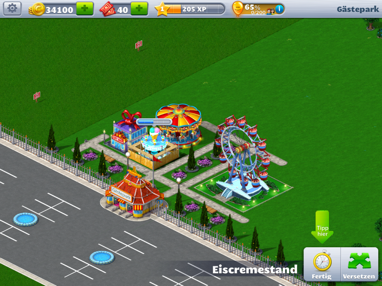 [13/04/2014] RollerCoaster Tycoon 4 Mobile - Cheat für kostenloses Geisterhaus.