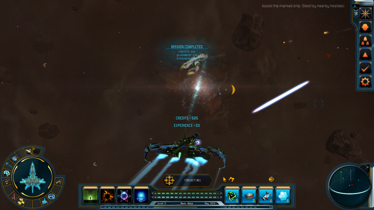 [16/04/2014] Starpoint Gemini 2: Missionsfortschritte werden holografisch dargestellt.