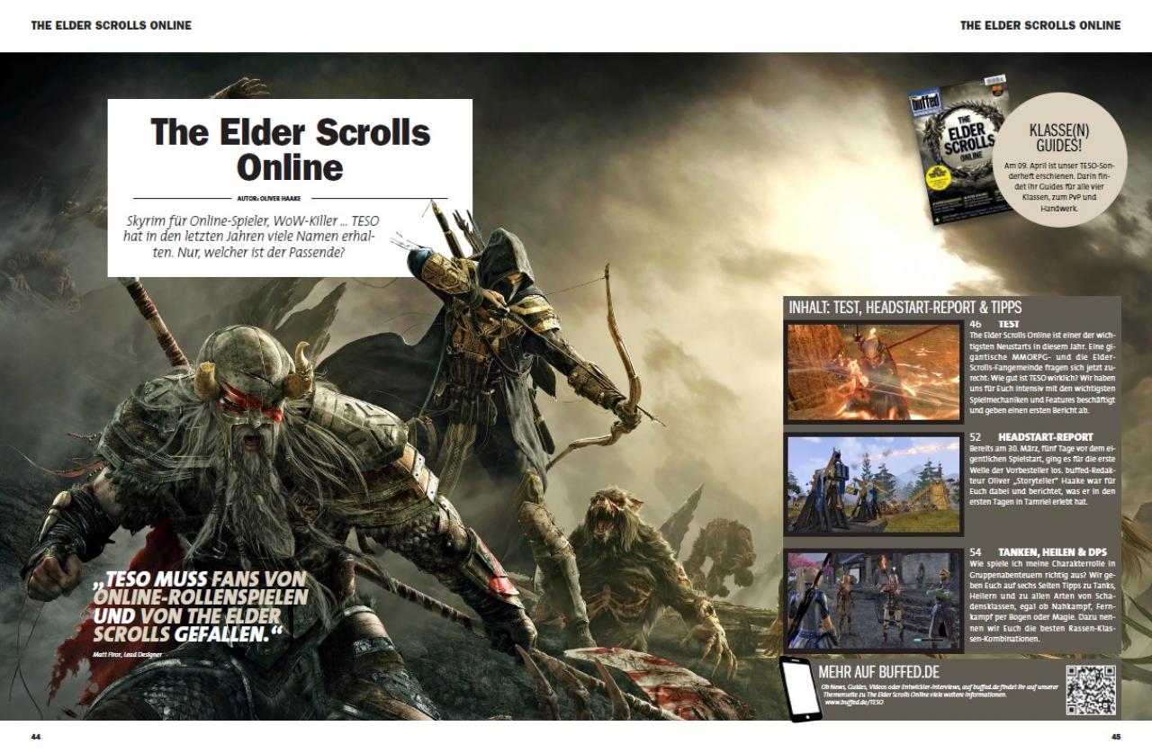 [11/04/2014] Schwerpunkt The Elder Scrolls Online in buffed 05-06/2014