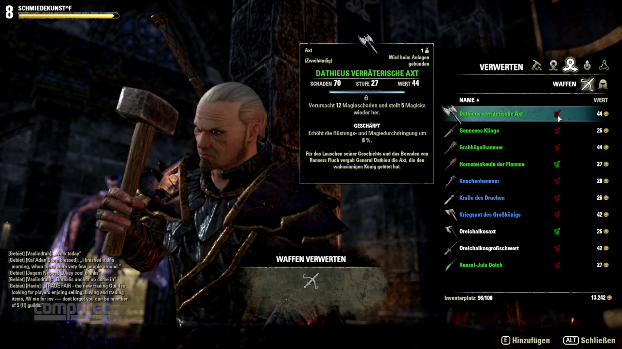 [10/04/2014] TESO: Tipps und Tricks zu Gameplay, Crafting, Mundussteinen, Items, Twinks und mehr. (20)