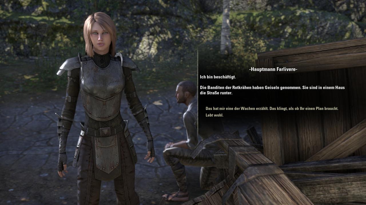 [02/04/2014] Unterhaltungen mit NPCs sind stimmig umgesetzt, nicht zuletzt, weil störende Umgebungsgeräusche und andere Spieler ausgeblendet werden. Der eigene Charakter bleibt während des ganzen Spiels stumm, sämtliche NPCs sind aber erstklassig und aufwändig vertont.