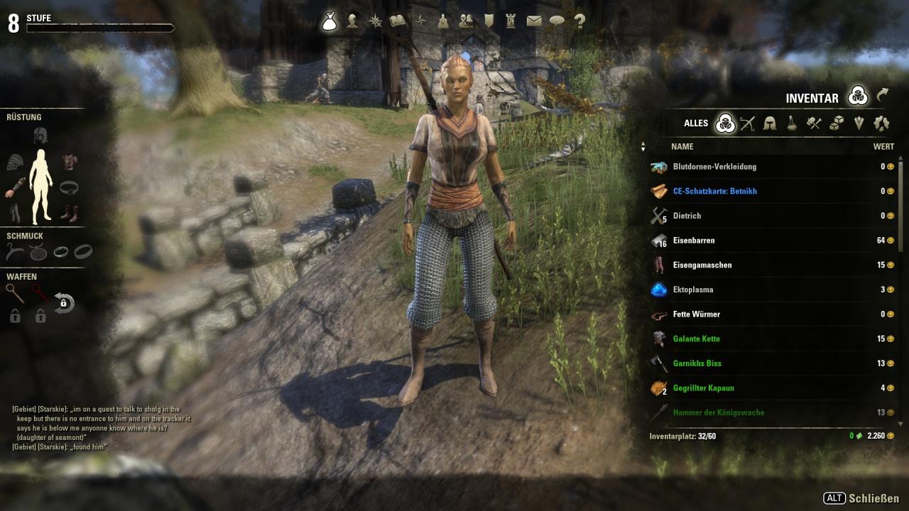[02/04/2014] Die Menüs in TESO sind so angelegt, dass sie auch in der Konsolenversion funktionieren und dementsprechend nicht optimal für PC-Spieler.