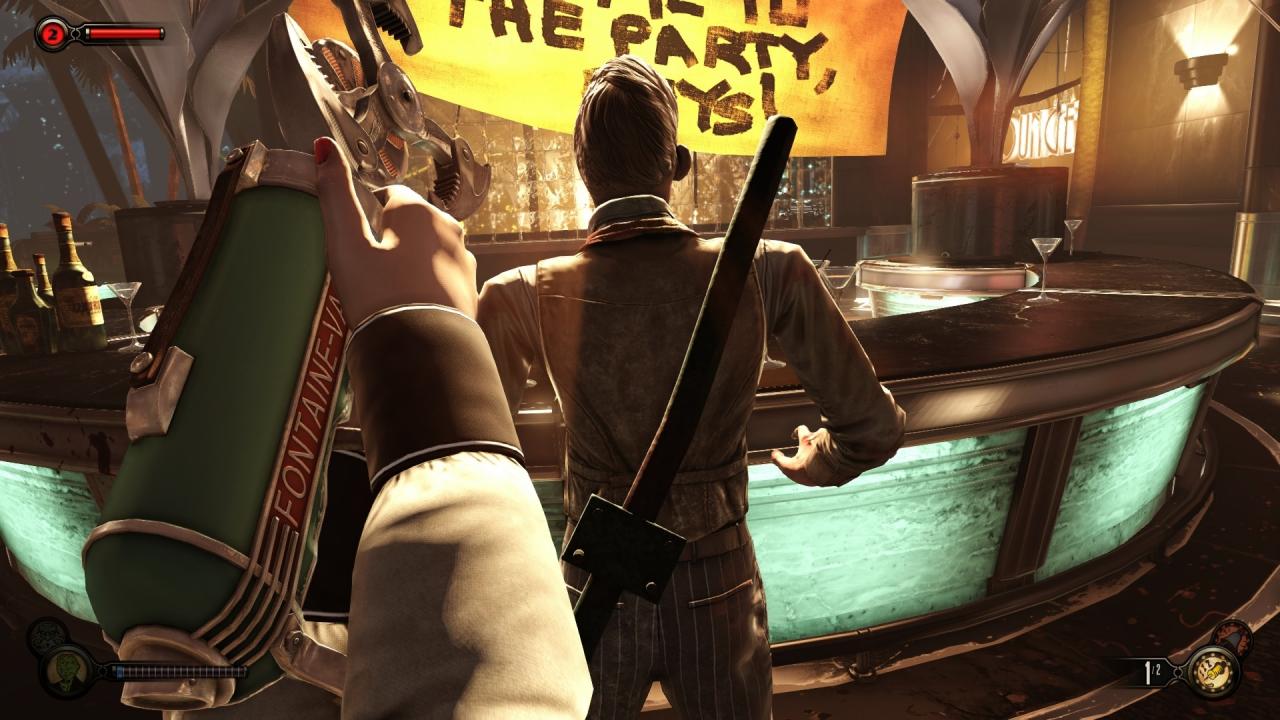 [02/04/2014] BioShock Infinite Burial at Sea - Episode 2: Elizabeth ist nicht besonders widerstandsfähig. Angriffe aus dem Hinterhalt sind einer offenen Konfrontation darum vorzuziehen.
