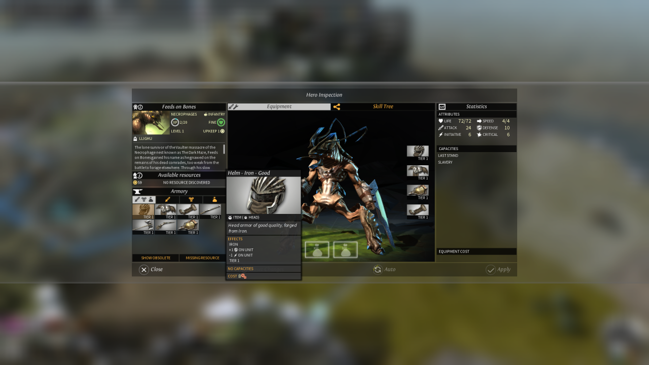 [29/04/2014] Endless Legend: Helden führen eure Armeen an und können als Statthalter eingesetzt werden. Obendrein lassen sie sich mit allerlei Ausrüstung ausstatten.