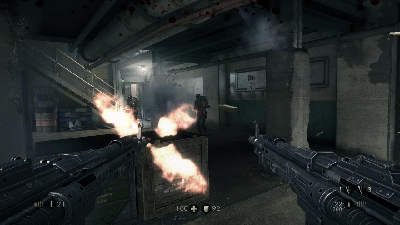 [22/05/2014] Screenshot aus der PC-Version: In manchen Levels gehen auch Teile der Levelarchitektur zu Bruch, etwa bei diesen Betonsäulen.