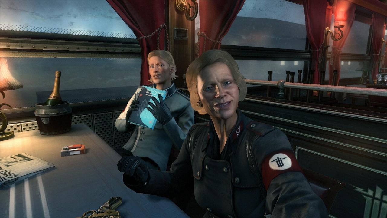 [22/05/2014] Screenshot aus der PC-Version: Die Dialogszene mit Frau Engel und ihrem Liebhaber Bubi zählt zu den erzählerisch besten Momenten des Spiels.