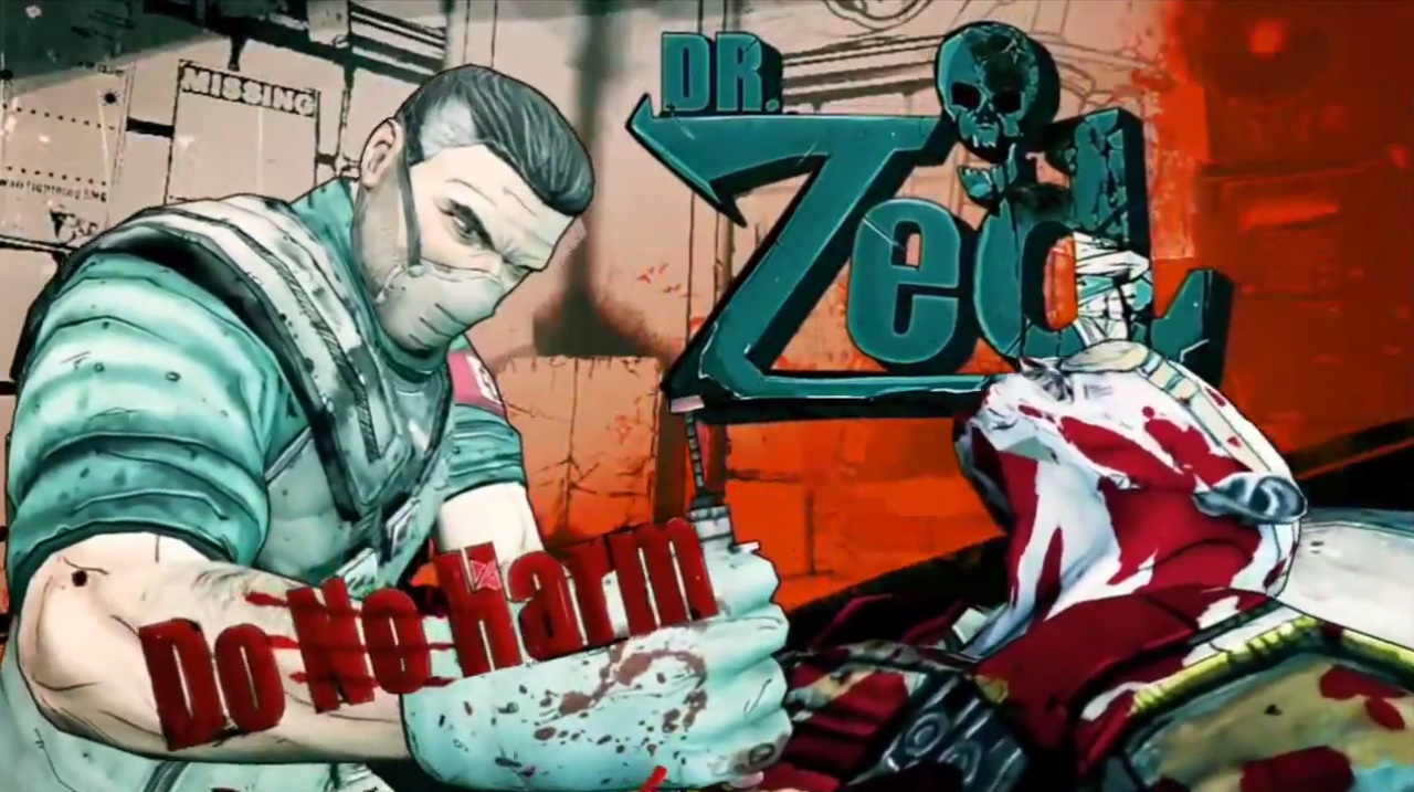 [22/05/2014] Der Beste kommt wie immer zum Schluss. Dr. Zed ist ein Garant für gebrochene Beine, verdrehte Glieder und blutige Körperteile. Kein Wunder also, dass er auf Pandora in Borderlands als bester Arzt des Planeten gilt.