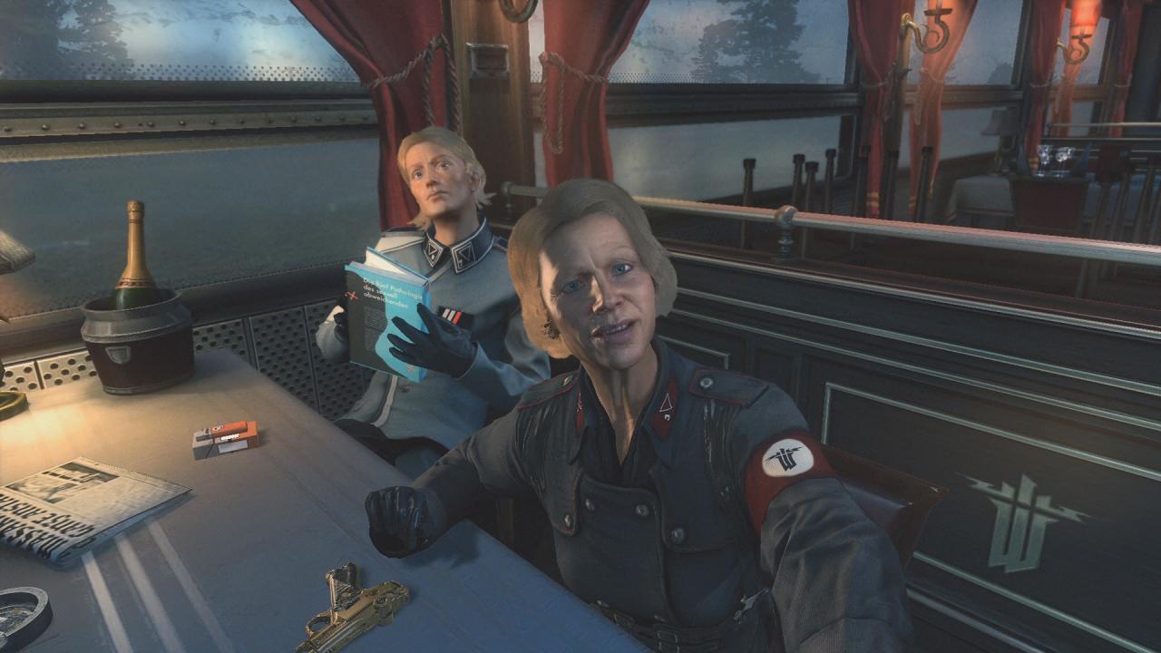 [19/05/2014] Die böse Faschistin Frau Engel unterzieht uns einem Test - einer der spannendsten Momente im Spiel. (PS4)