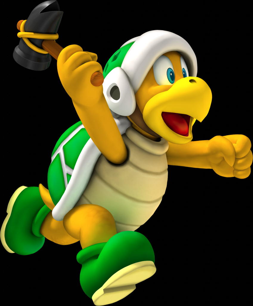 [09/05/2014] Es gibt eine ganze Reihe von nervigen Gegnercharakteren in den Super Mario-Spielen. Ganz vorne mit dabei sind die Hammer Brüder. Die Koopas machen ihren Namen insofern Ehre, als dass sie von Plattform zu Plattform hüpfen und dort mit Hämmern um sich schmeißen. Wie viele davon wir schon gegen den Kopf bekommen haben - wir können es schon gar nicht mehr zählen.