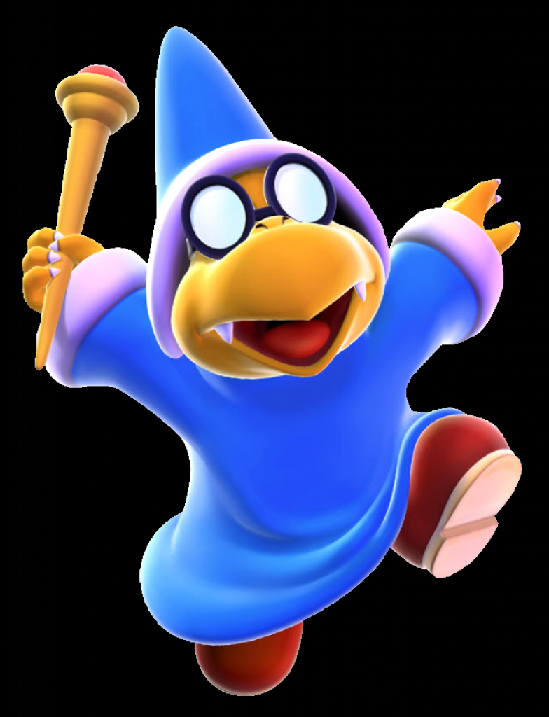 [09/05/2014] Dem Magikoopa Kamek haben wir es zu verdanken, dass wir uns in Super Mario World 2: Yoshi's Island mit der Landplage Baby Mario auseinandersetzen müssen, denn er ist derjenige, der die Entführung der beiden Miniversionen (Mario und Luigi) veranlasst. Allein dafür gehört er bestraft und auf seine billigen Zaubertricks brauch er sich auch nix einzubilden.