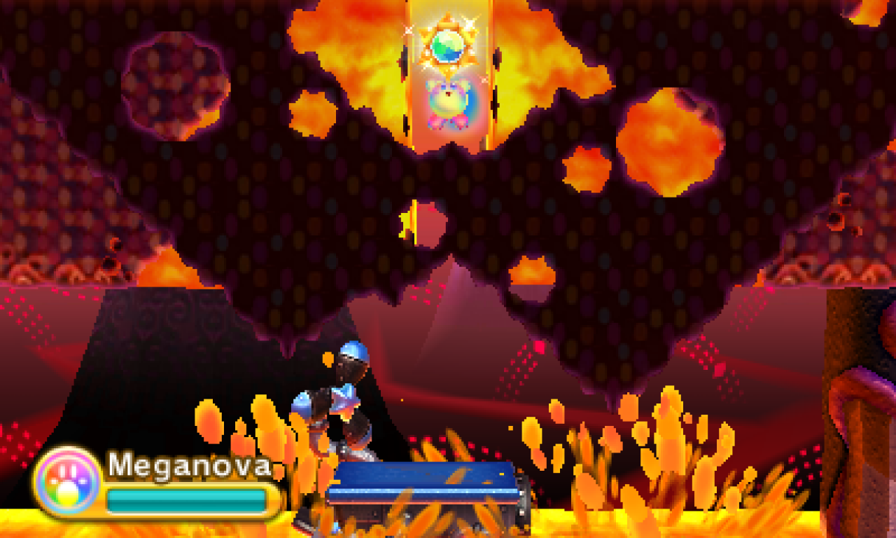 [07/05/2014] Kirby: Triple Deluxe - Tipps und Tricks: Damit ihr den dritten Sonnenstein in Level 4 erhaltet, müsst ihr zwischen den beiden Lavafällen nach oben schweben.