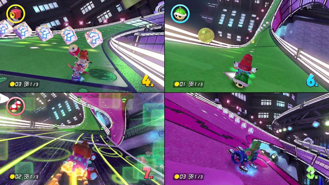 [15/05/2014] Im Splitscreen-Modus sinkt die Bildrate ab drei Spielern von 60 auf 30 Frames. Beeindruckenderweise läuft das Geschehen trotzdem zu jeder Zeit absolut flüssig.