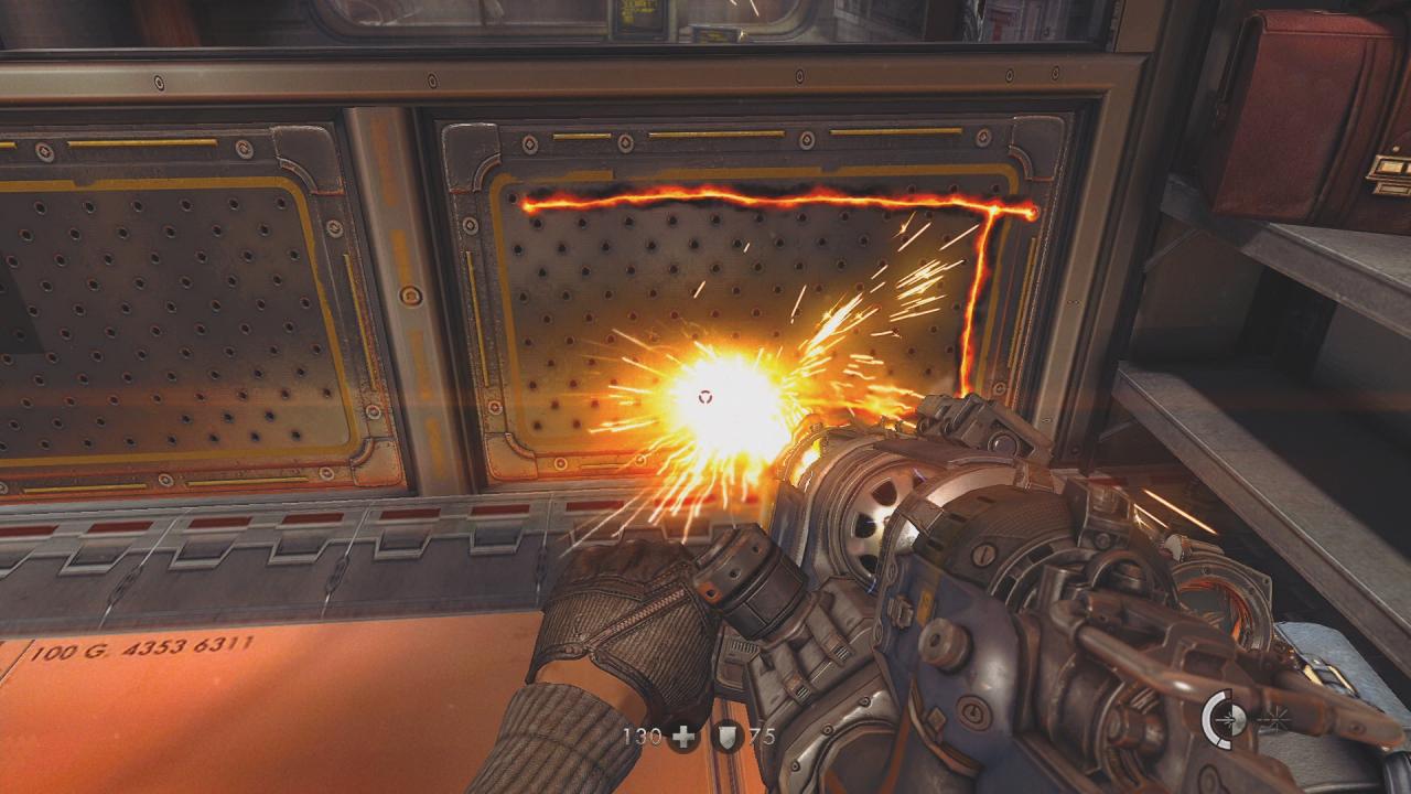 [19/05/2014] Sehr cool gemacht: Mit dem Laserkraftwerk können wir bestimmte Zäune und Metallplatten durchschweißen. (PS4)