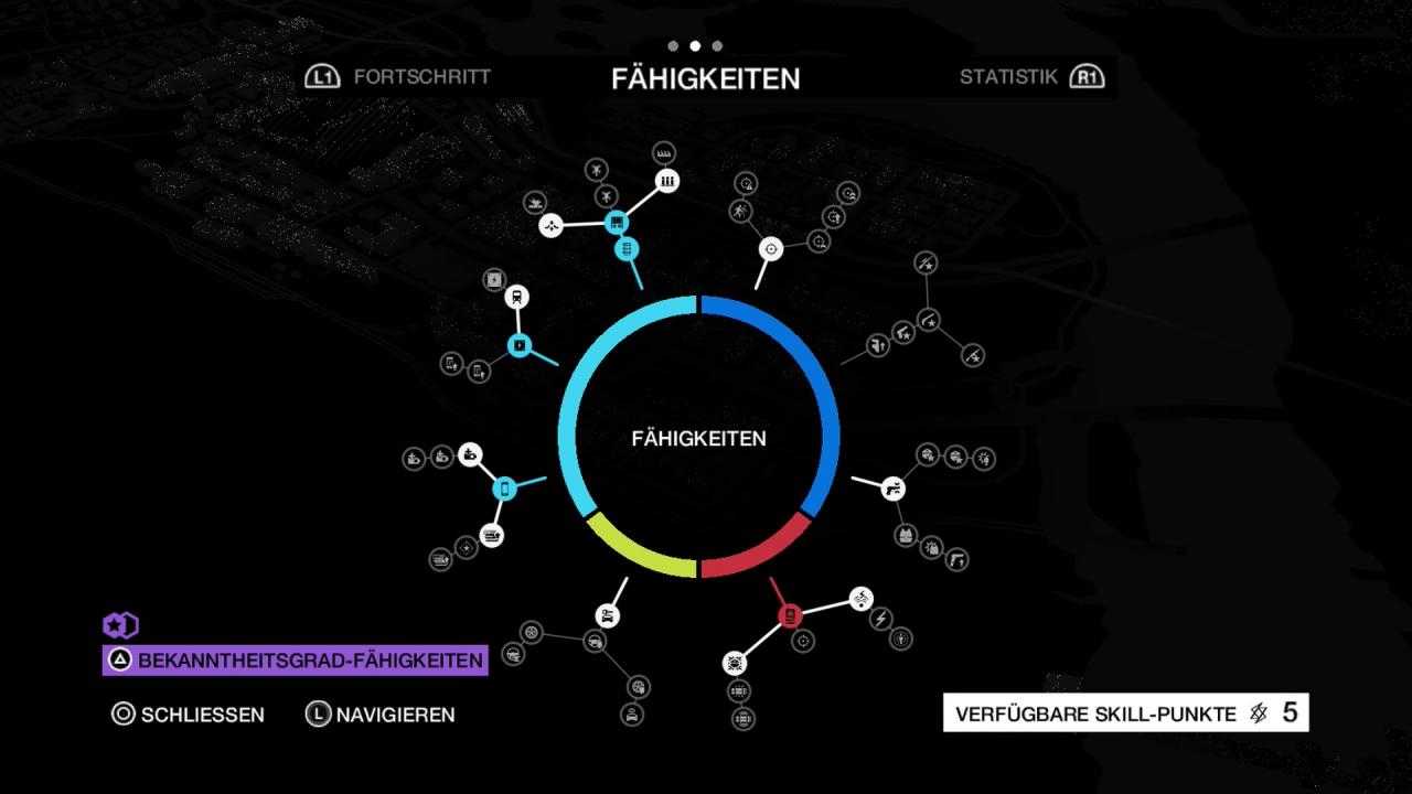 [26/05/2014] Watch Dogs: Komplettlösung - Das Fertigkeitenrad