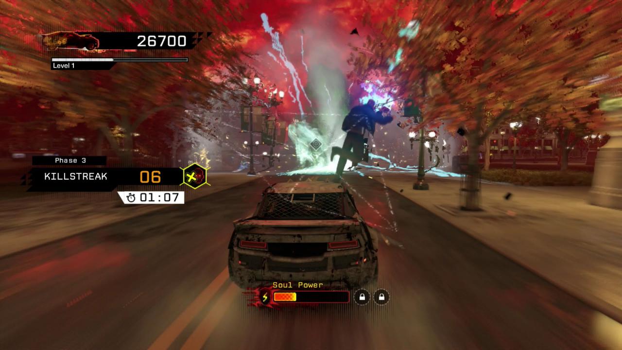 [26/05/2014] Madness ist der schwächste der digitalen Trips, hier fahrt ihr einfach nur Gegner um. (PS4)