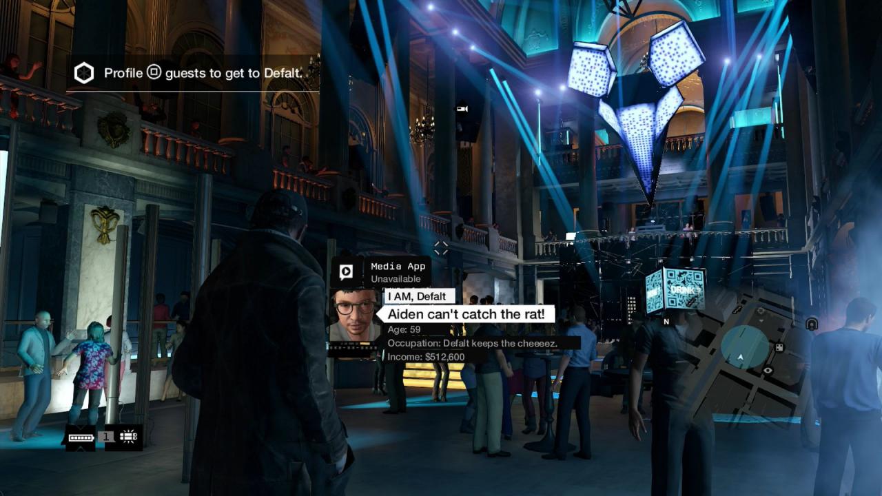 [26/05/2014] Die Lichtershow auf der Party von Hacker-Konkurrent Defalt sieht grandios aus. (PS4)